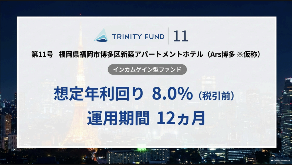 TRINITY FUND 11号 Ars博多